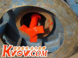 某廠(chǎng)家潛水抽砂泵底部葉輪