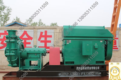 蒙古客戶(hù)抽沙機組展示