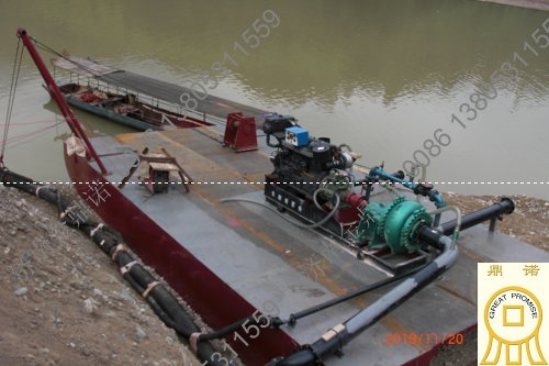 為客戶(hù)設計的簡(jiǎn)易抽沙船