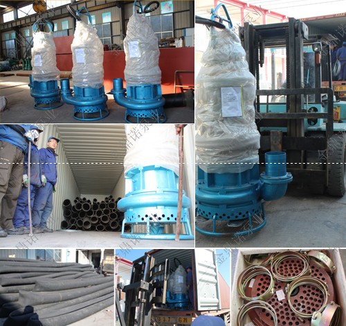 110千瓦潛水抽砂泵車(chē)間拍攝