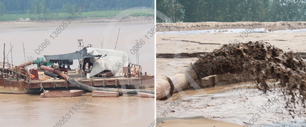 泥漿泵清淤現場(chǎng)